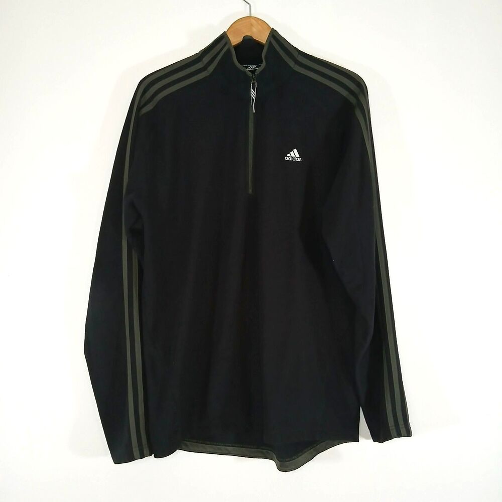 Adidas Climawarm 365 1/4 Zip Pullover Jacket Black Large